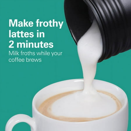 Hamilton Beach - FlexBrew Dual Single Serve Coffee Maker with Milk Frother - BLACK