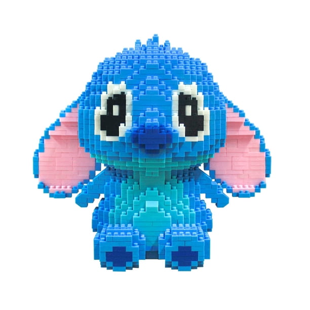 Stpro Building Bricks Juego de más de 1700 piezas - Bloques de construcción de personajes de dibujos animados clásicos - Mini bloque de construcción para niños, niñas y adultos (azul)