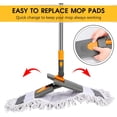 thumbnail image 2 of Masthome Microfiber Dust Mop,Wet and Dry Flat Mop for Floor Cleaning with 2 Mop Pads, 2 of 8