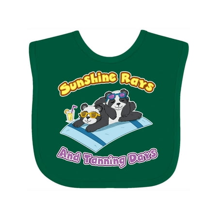 

Inktastic Cute Baby Pandas Sunshine Rays and Tanning Days Gift Baby Boy or Baby Girl Bib