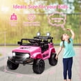 thumbnail image 4 of 12V Kids Ride on Jeep Car Electric 2 Seats Off-Road Truck SUV Vehicle with Remote LED Lights Pink, 4 of 9