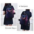 thumbnail image 4 of FORMRS Women's Travel Backpack Purse Anti-Theft Hidden Pockets Casual Shoulder Bag, Gradient Owl Pattern, 4 of 7