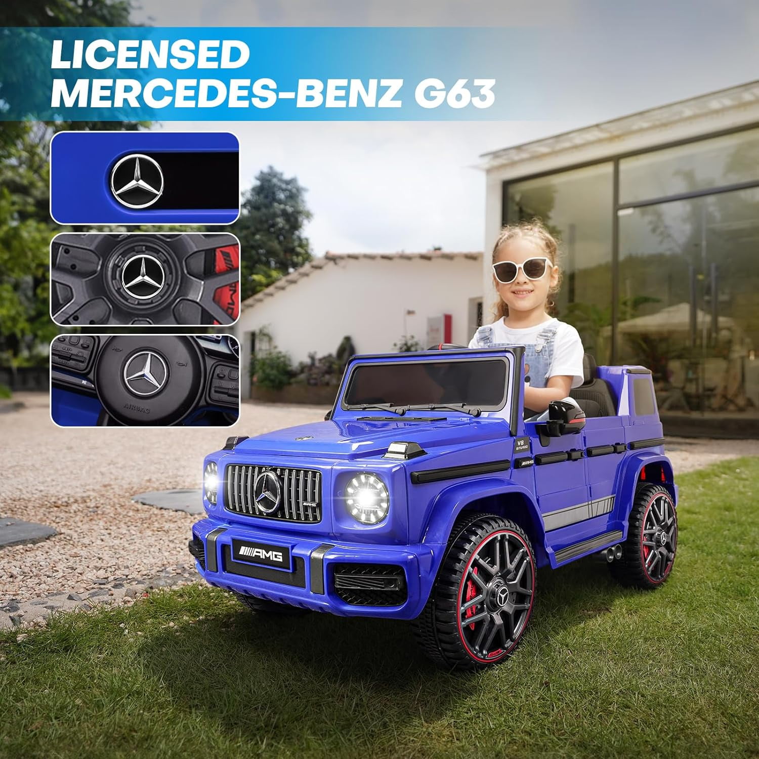 Mercedes G63 AMG Cabrio 12V Voiture électrique enfant - TECIN HOLDING –  TECIN HOLDING