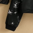 thumbnail image 5 of Aayomet Girl's Hoodie Tie Dye Letter Print Long Sleeve Sweatshirt Casual Pullover Tops (Black, 8-9 Years), 5 of 6