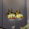 thumbnail image 6 of 2 Lights Tiffany Mermaid Vanity Fixture Wall Lighting Stained Glass Wall Sconce! For Front Doors, Sheds, Hallways, Terraces, 6 of 13