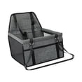 thumbnail image 3 of Asiento de coche para perros, asiento de seguridad para perros, asiento de coche ligero y portátil para perros y gatos Gris oscuro, 3 of 8