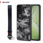 IBMRS Camo Back Cover Case Compatible with Oppo K12x /OnePlus Nord CE4 Lite(TPU + Poly Carbonate | Matte Black)