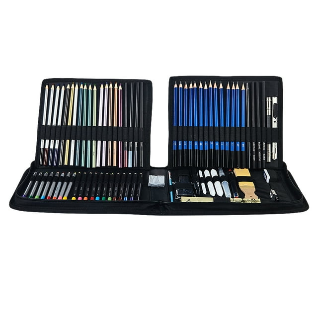 Mistaha 83-Piece Drawing Colored Pencil Sketch Pencil Set - Professional Art Supplies for Painting Beginners - Complete Art Kit for Artists