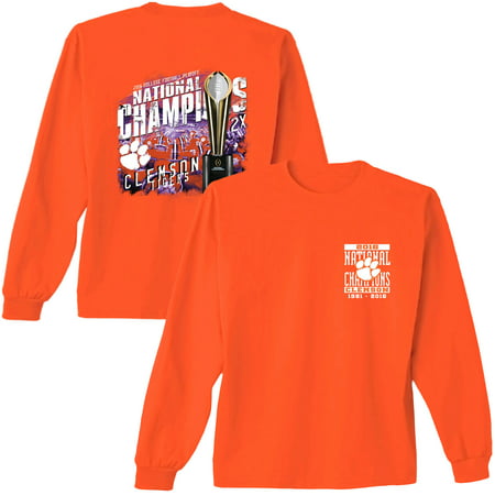 Clemson Tigers College Football Playoff 2016 National Champions Trophy Long Sleeve T-Shirt -