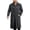 Dark Gray Jacket, variant on Men Lapel Wool Blend Long Duffle Coat Toggle Closure Pocket Outerwear For Cold Winter Days Dark Gray XXXL