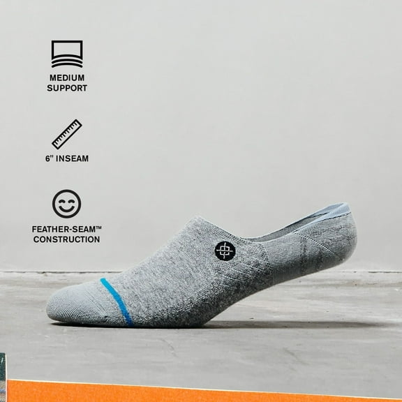 Stance Icon No Show Socks (Large Black) L BLACK