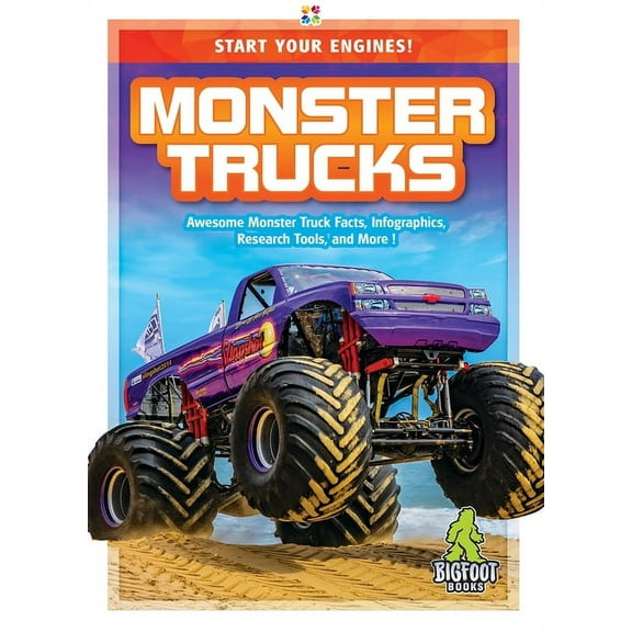 Start Your Engines! Monster Trucks, (Hardcover)