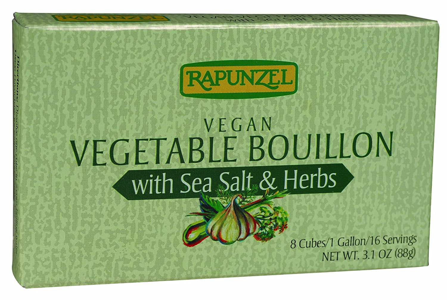 Rapunzel USA Organic Vegetable Bouillon with Herbs, 3.10 Ounce 12 per