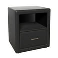 thumbnail image 2 of Boyd Sleep Lombardi Upholstered Faux Leather Nightstand, 2 of 6