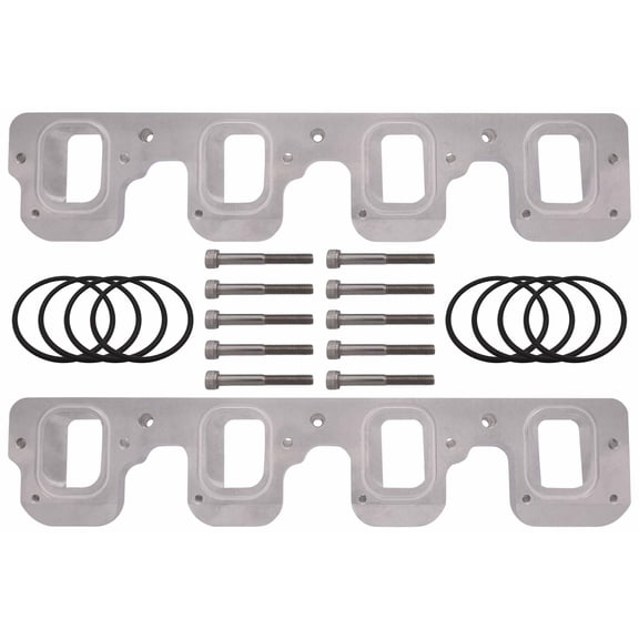 ICT Billet Intake Adapter Compatible with Gen V LT Square Head to Gen IV Car/Truck Rectangle Made in Wichita, Kansas from Aerospace Grade, USA Produced Billet Aluminum 551347-LT-LS3