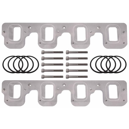 ICT Billet Intake Adapter Compatible with Gen V LT Square Head to Gen IV Car/Truck Rectangle Made in Wichita Kansas from Aerospace Grade USA Produced Billet Aluminum 551347-LT-LS3