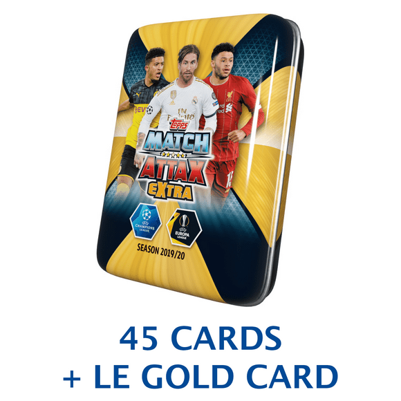 2019-20 Topps Match Attax Supplémentaire Champions League Cartes - Ramos, Sancho & Chambellan Mini Boîte (45 Cartes + la Carte d'Or)