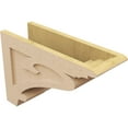 thumbnail image 5 of 7"W x 21"D x 14"H Classic Mayflower Rough Cedar Woodgrain TimberThane Corbel, Primed Tan, 5 of 6
