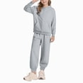 thumbnail image 2 of UAYOTSE Little Girls Solid Zip Up Hoodie Pocket Jogger Pants 2Pcs Casual Tracksuit Outfit Set,Sizes 13-14 Years, 2 of 9