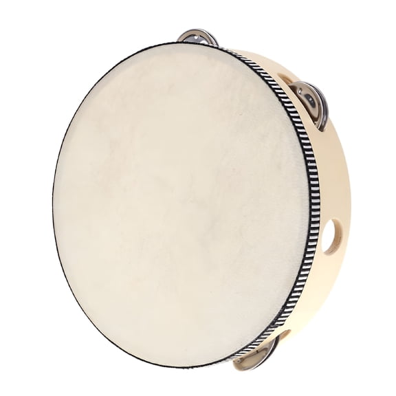 BESTSKY 8 Inch Tambourine Percussion Drum Early Education Instrument Musical Toy Gift for Child Toddler Adult Senior