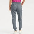 thumbnail image 6 of GEWSEY Womens Scrub Joggers 4-Way Stretch Anti- Moisture-Wicking Elastic Waistband Four Pocket Jogger Pants (Grey, XXL), 6 of 8