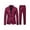 Wine%GC100, variant on Carnival Mens 2 Peice Suit Set Casual Dress Suits for Men Slim Fit One Button Blazer Jacket Pants Elegant Business Wedding Party Outfits