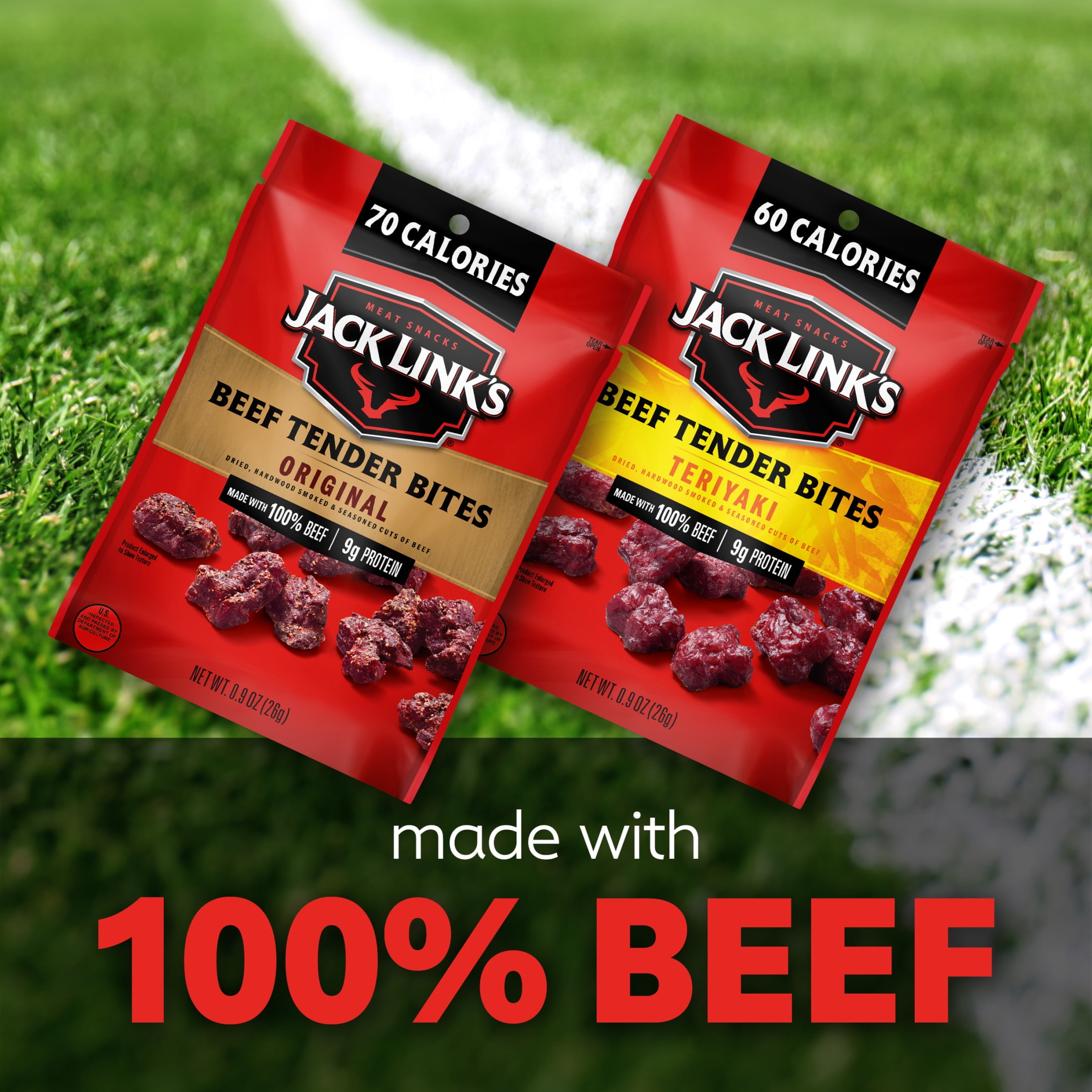 (2 pack) Jack Link's Original and Teriyaki Beef Tender Bites, 9 pack