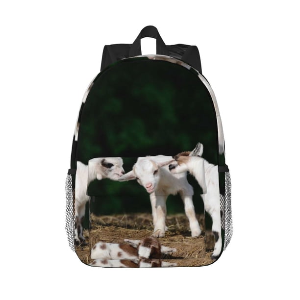 Easygdp Cute Goat Baby Mochila Ligera de 15 Pulgadas para Estudiantes, Mochila Cómoda para la Escuela y Viajes, Correas Ajustables