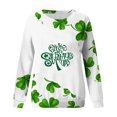 thumbnail image 4 of Pompotops Mode de la Saint-Patrick Chandail en Molleton Décontracté à Manches Longues Col Rond Imprimé pour Femmes Blouse en Solde, 4 of 5