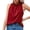 Red, variant on QUINDOS Summer Shirts for Women Black Sports Fashion Solid Sleeveless Vest T-shirt Blouse Casual Tops Tank Tops for Women