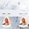thumbnail image 6 of Hanging Towels 2 Pcs, Dish Towels Irish Doodle Pup Absorbent Hand Towels with Hanging Loop Washcloth for Bathroom Kitchen, 6 of 6