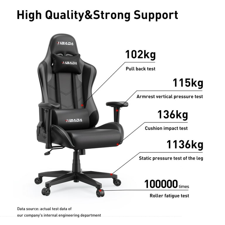 Hbada Gaming Chair Office Chair in Home Leather with footrest and