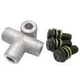 thumbnail image 2 of Conector en T de acoplamiento en T de tubo de 3 vías de aleación de 2X 10mm apto para motocicletas 2 piezas, 2 of 8