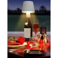 thumbnail image 4 of OUSITAID LED Wine Bottle Lamp 3 Colors Dimmable Wine Bottle Light Touch Control Cordless Table Lamp 1800mAh USB Rechargeable Table Light Decorative Wine Bottle Night Light for Bar Restaur, 4 of 11