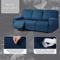 thumbnail image 3 of Funda para muebles: sofá reclinable ULTICOR de 3 plazas, color azul marino, 3 of 6