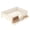 Beige, variant on Bellemave Full Size Montessori Low Floor Bed with Staircase and Guardrails, Bed with Bookshelves and 2 Drawers, No Box Spring Needed, Light Natural