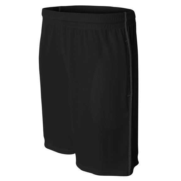 A4 9" Pocketed Short w/ Contrast Stitching For Men in Black | N5340