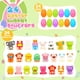 thumbnail image 2 of Relleno de huevos de pascua Gralima Animal Squishy Toys, paquete de 24, 2 of 7