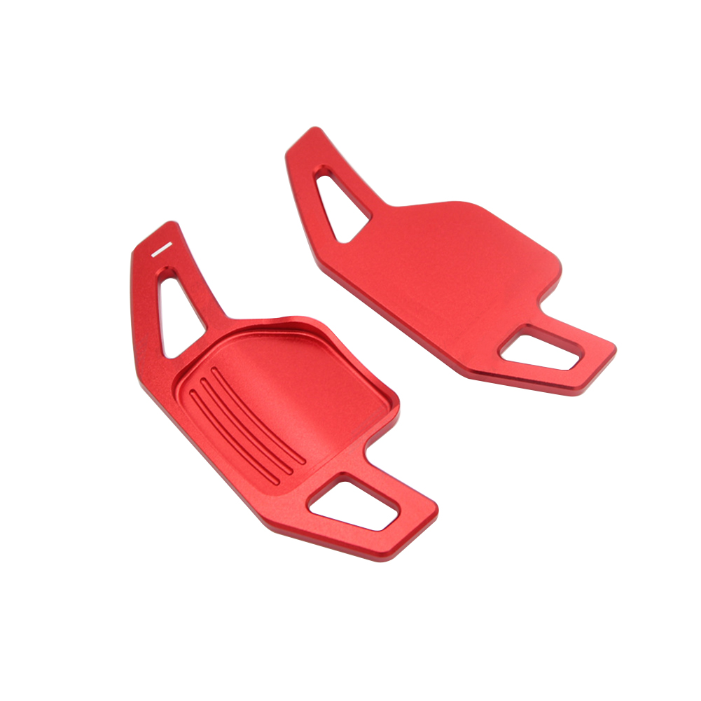 iSpchen Steering Wheel Gear Shift Paddles Shifter Extension Aluminum Alloy 2pcs Red for Audi TT