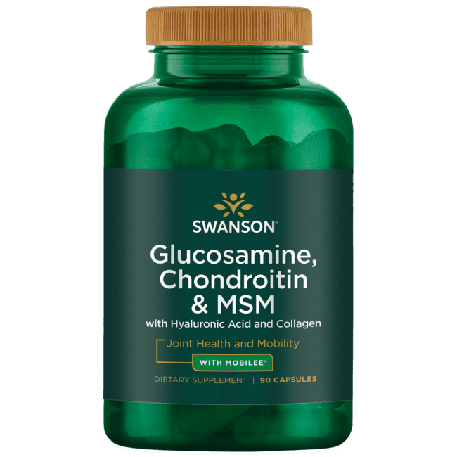 Swanson Glucosamine, Chondroitin and Msm with Mobilee 90 Capsules