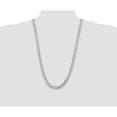 thumbnail image 3 of Auriga Fine Jewelry 925 Sterling Silver Rh-plated 9 mm Curb Chain Necklace for Men 28", 3 of 8