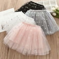 thumbnail image 5 of XAOFW Girl Skirt Valentine Glitter Mesh Party With Heart Sequins Ballet Tutus Performances Celebrations Soft Breathable Party Skirts, 5 of 5