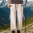 thumbnail image 2 of uikmnh Mens Sweatpants Men's New Work Pants Trend Loose Straight Casual Sweatpants Size:M, 2 of 4