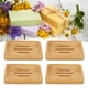 thumbnail image 5 of 4 Uds Jaboneras de Bambú Antideslizante Jabonera Resistente Al Agua Resistente Y Elegante Jabonera para el Hogar Baño Salón de Belleza ANGGREK Otros, 5 of 8