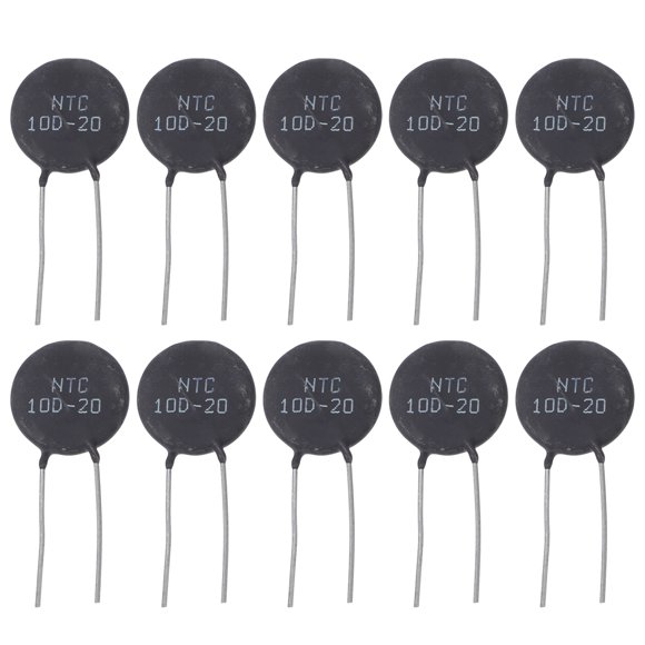 10pcs High Precision NTC Thermistor Temperature Sensor for Current Limiters Fast Response Wide Temperature Range Easy Installation 10D-20