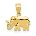 thumbnail image 1 of Collier Éléphant en Or Jaune 14k Pendentif Animal, 1 of 8