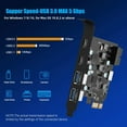 thumbnail image 3 of CSYANXING PCI Express USB Card with USB-C USB-A USB-E 19-Pin Ports 5Gbps for PC Windows/Linux/Mac, 3 of 6