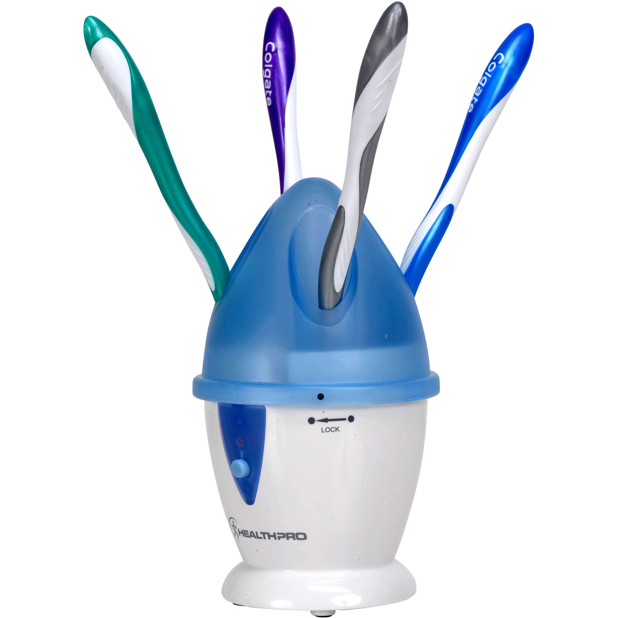 Wellness Oral Care Countertop UltraViolet Toothbrush Sanitizer, WEFC5B, Blue