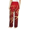 thumbnail image 3 of Daiia Happy New Year2 Women's Sleep Pant with Pockets and Drawstring,Pajama Pants-X-Large, 3 of 9