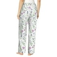 thumbnail image 3 of Daiia Watercolor Wildflower Women's Sleep Pant with Pockets and Drawstring,Pajama Pants-Small, 3 of 9